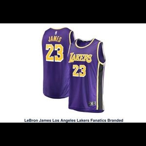 LA Lakers Labron  James Authentic Fanatics